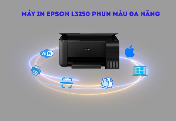 Máy In Epson L3250 In Phun Màu Đa Năng In Scan Coppy Wi-Fi