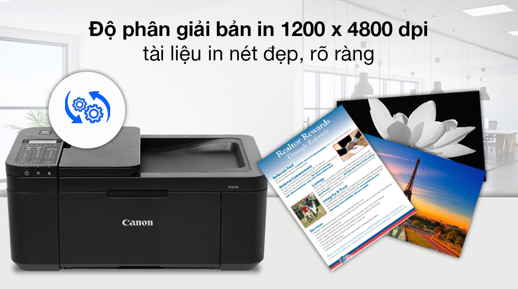 Máy in phun màu Canon TR4570S đa năng WiFi - Chất lượng in